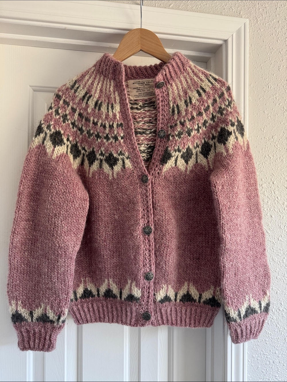 VTG Icelandic Wool Cardigan Fron Enterprises